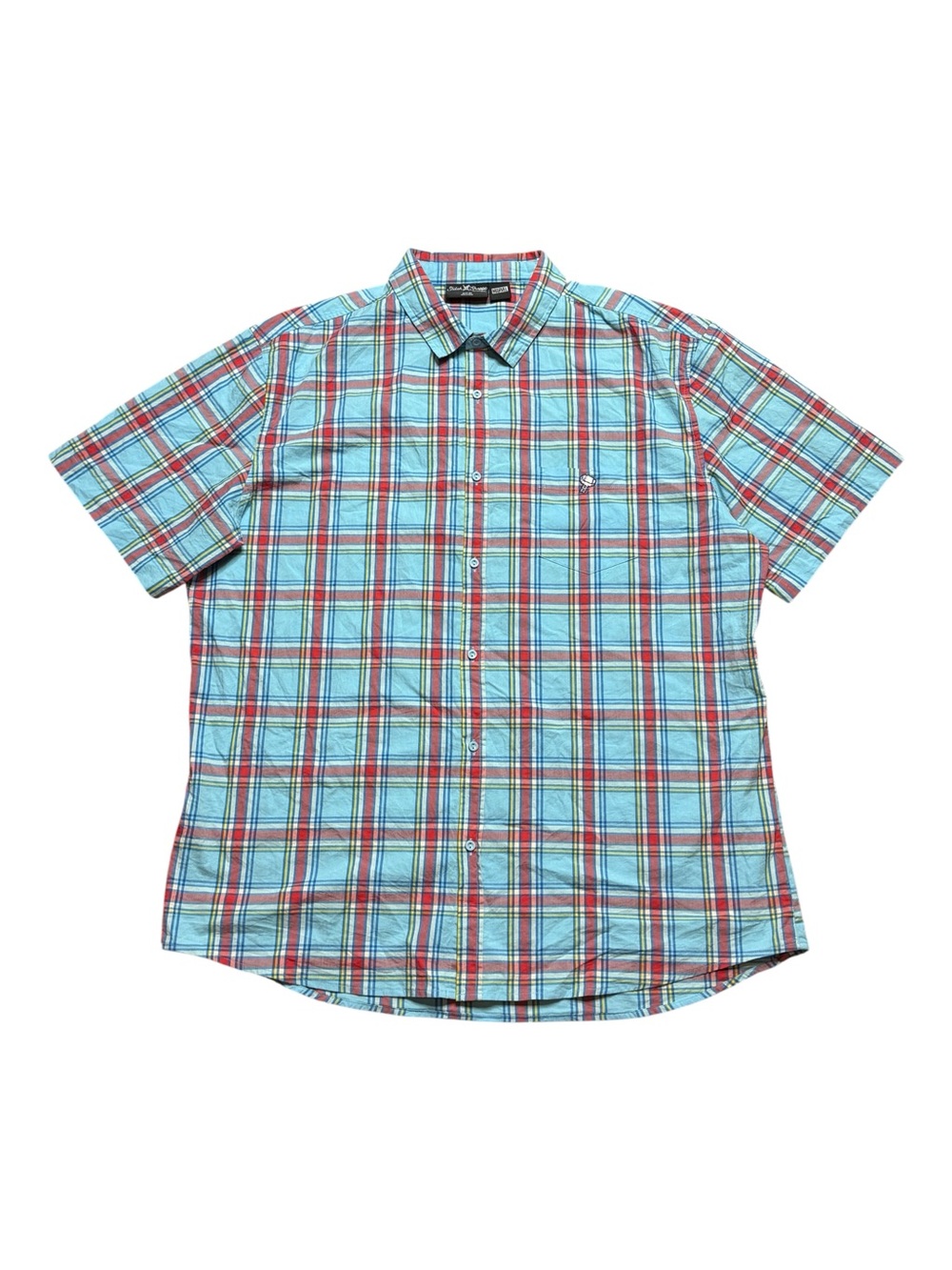 Stitch Shoppe by Loungefly Marvel Thor Plaid Button Down Shirt Sz 2X